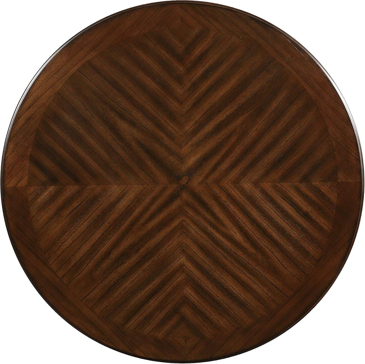 New Classic Furniture Cori 5-Piece Round Counter Set with 1 Dining Table and 4 Chairs, 42-Inch, Cherry Brown