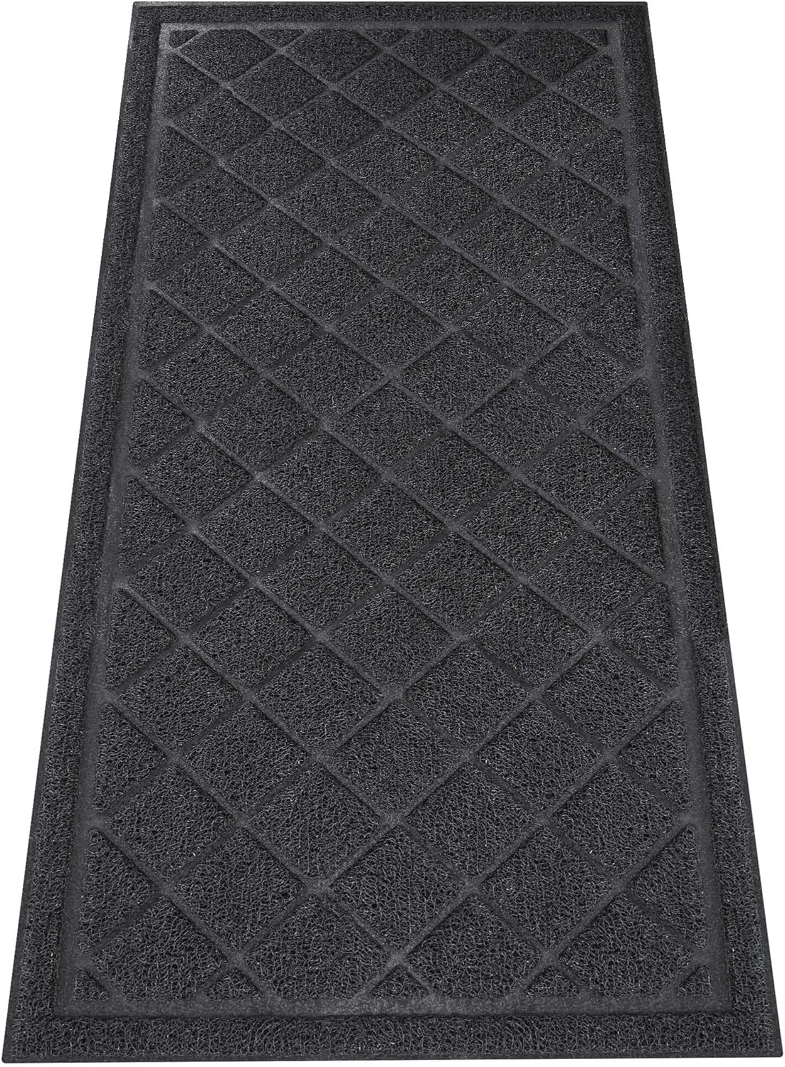 Front Door Mat Indoor Outdoor, 48" x 24" Non Slip Welcome Doormat for Entryway, Heavy Duty Low Profile Entrance Rug for High Traffic Areas, Patio, Outside Entry, Yard, Porch Waterproof