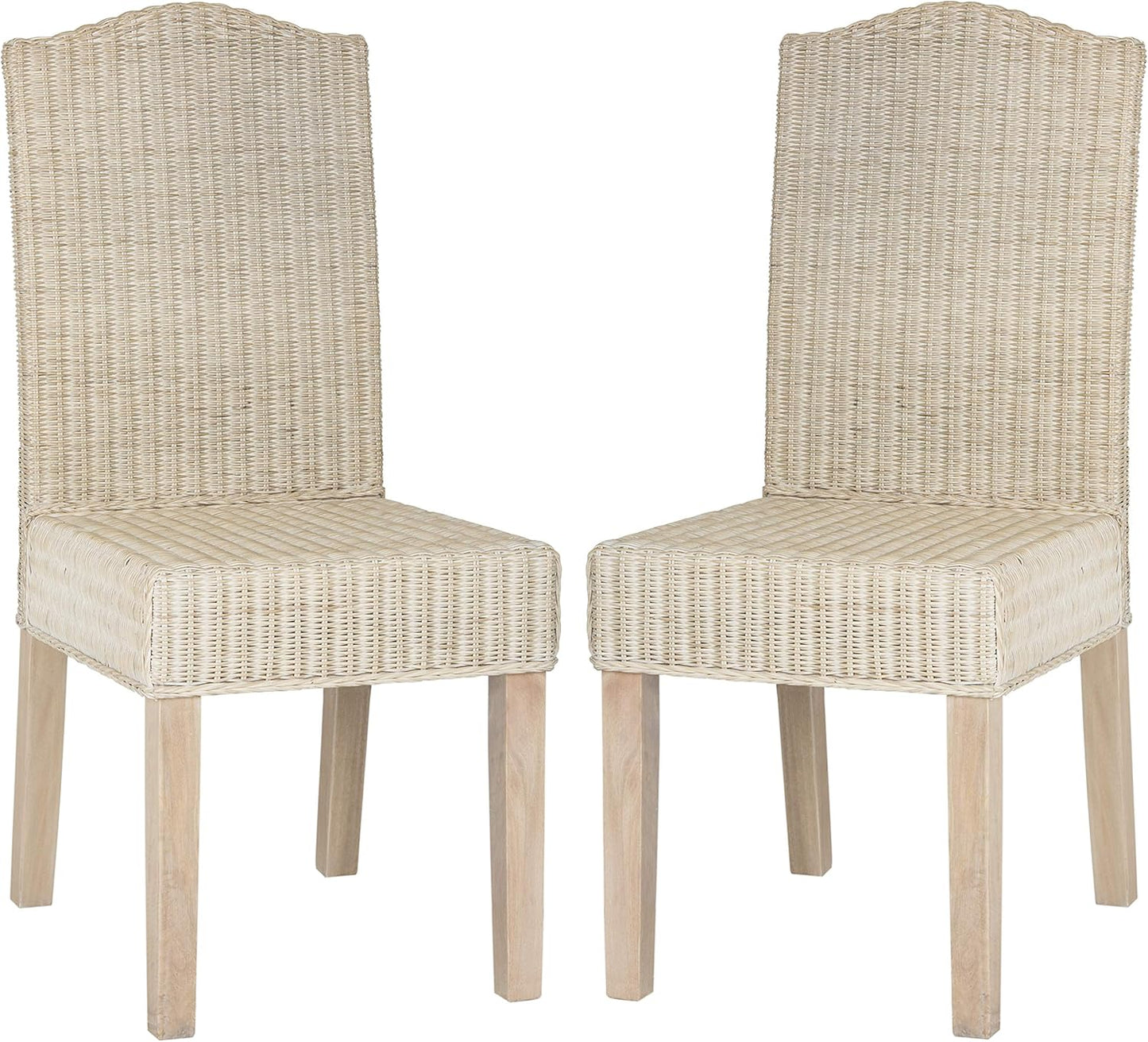 SAFAVIEH Home Collection Odette Grey Wicker Dining Chair