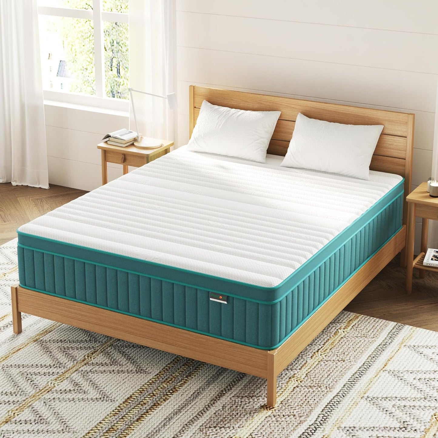 Firm Full Mattress, 14 Inch Cooling-Gel Memory Foam & Pocket Spring Hybrid Mattress,Firm Feel,Full Bed Mattresses in a Box, CertiPUR-US Certified