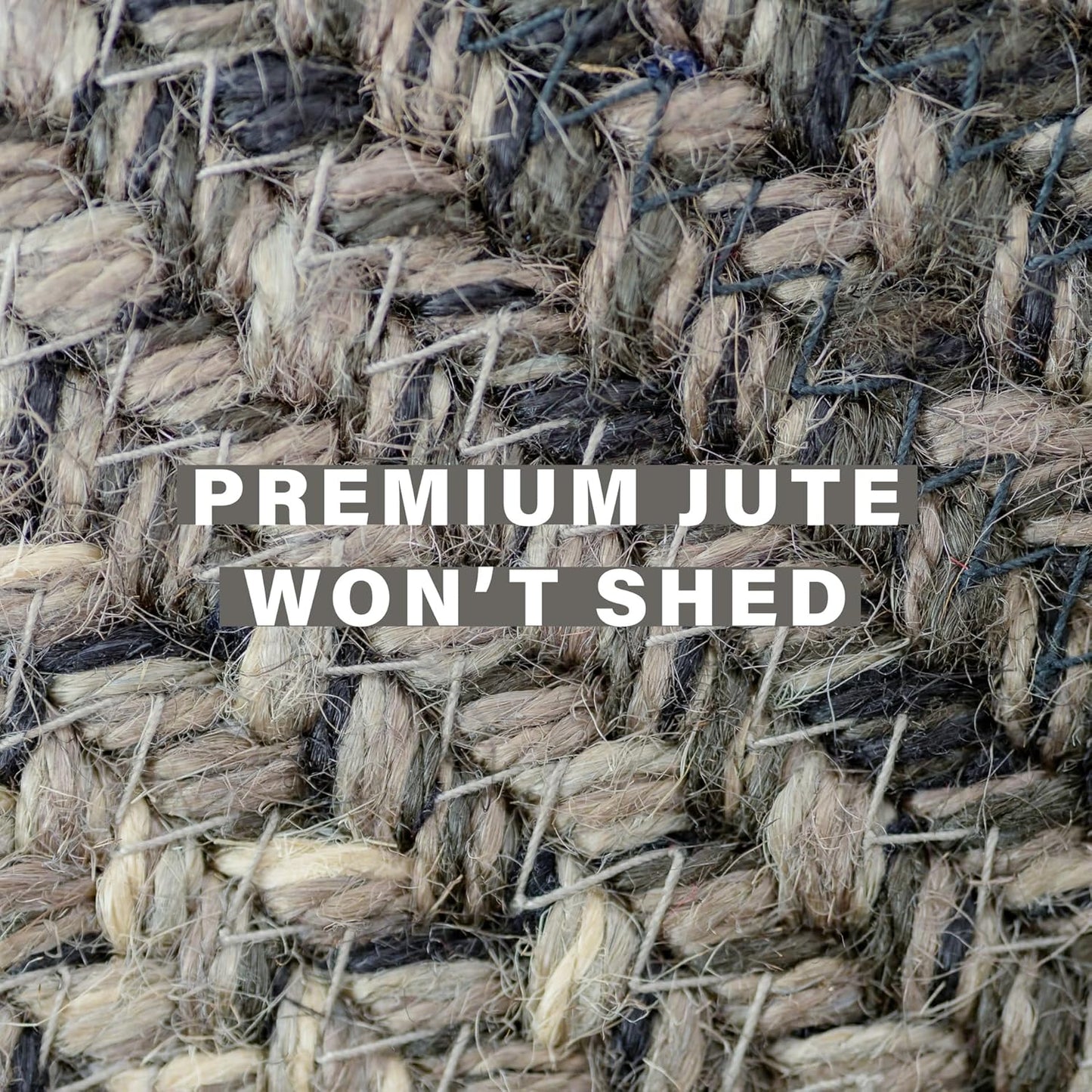 Homespice Flint Hill Hand Braided Rug 4x6' - Primitive Country Rugs for Bedroom and Living Room