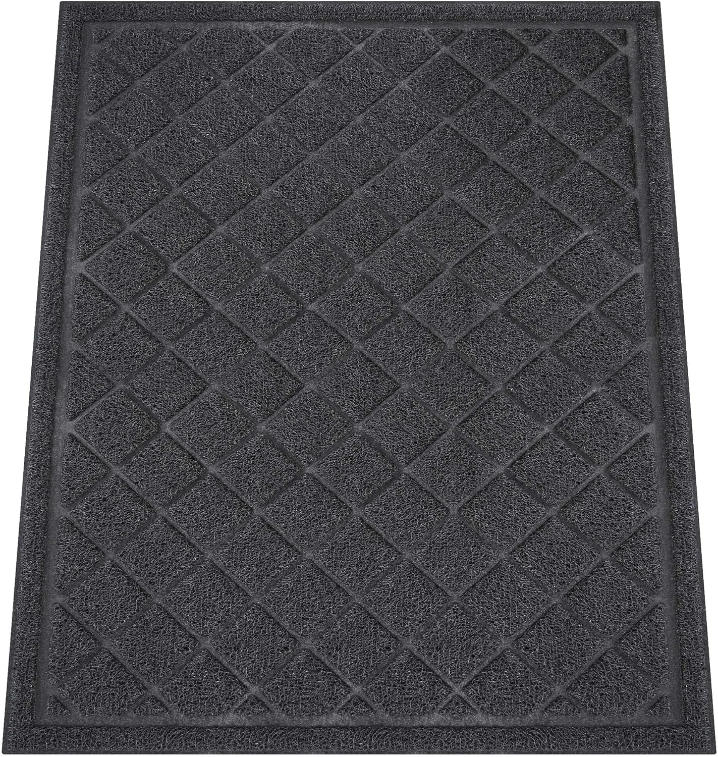 Front Door Mat Indoor Outdoor, 48" x 36" Non Slip Welcome Doormat for Entryway, Heavy Duty Low Profile Entrance Rug for High Traffic Areas, Patio, Outside Entry, Yard, Porch Waterproof