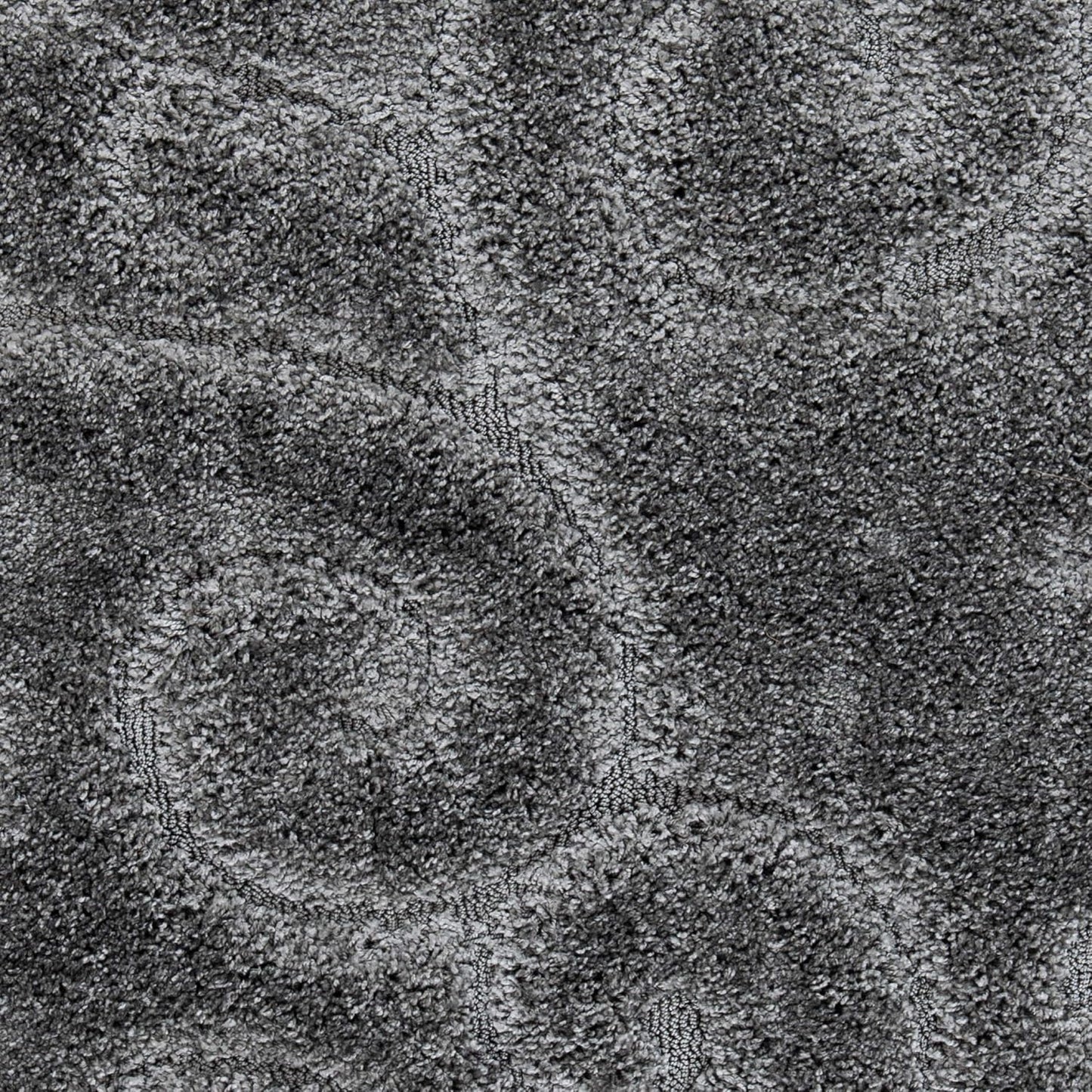 SAFAVIEH Florida Shag Collection Area Rug - 5'3" x 7'6", Grey, Scroll Design, Non-Shedding & Easy Care, 1.2-inch Thick Ideal for High Traffic Areas in Living Room, Bedroom (SG455-8013)